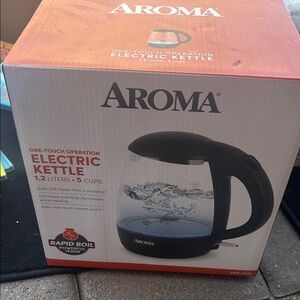 Aroma Electric Kettle 1.2 Liters Black